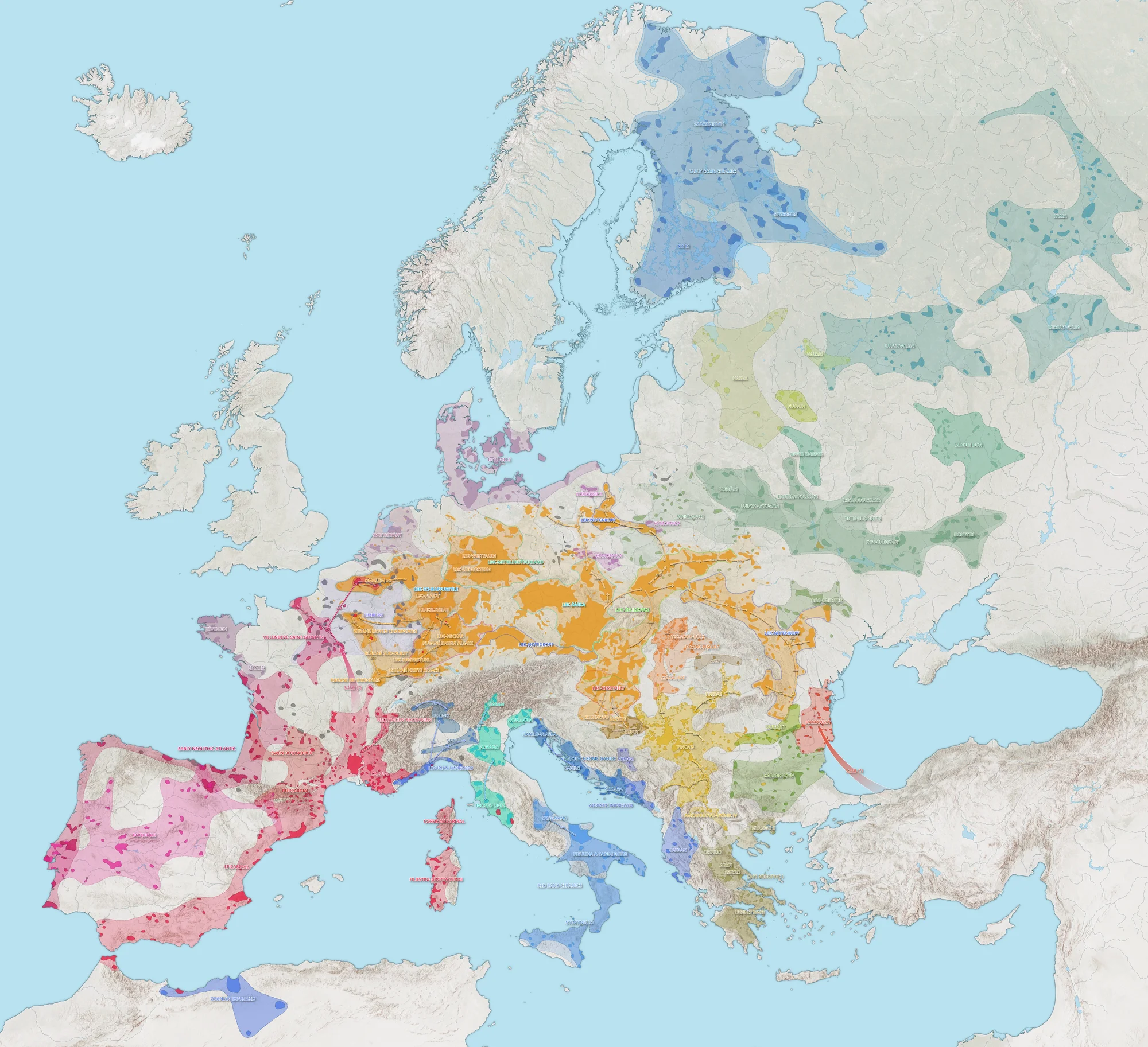 5100 BC Atlas | Maptism: Archaeological Culture Maps