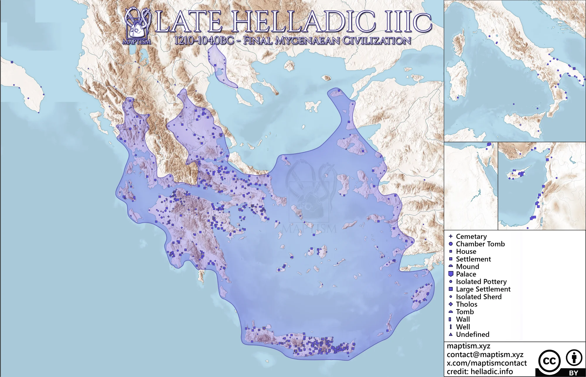 The Mycenaean Civilization and Greek Dark Ages | Maptism ...