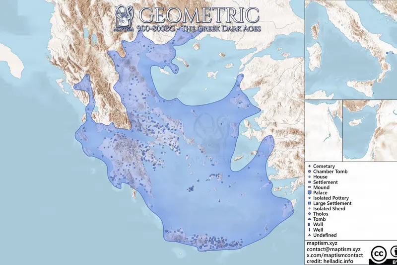 The Mycenaean Civilization and Greek Dark Ages | Maptism ...