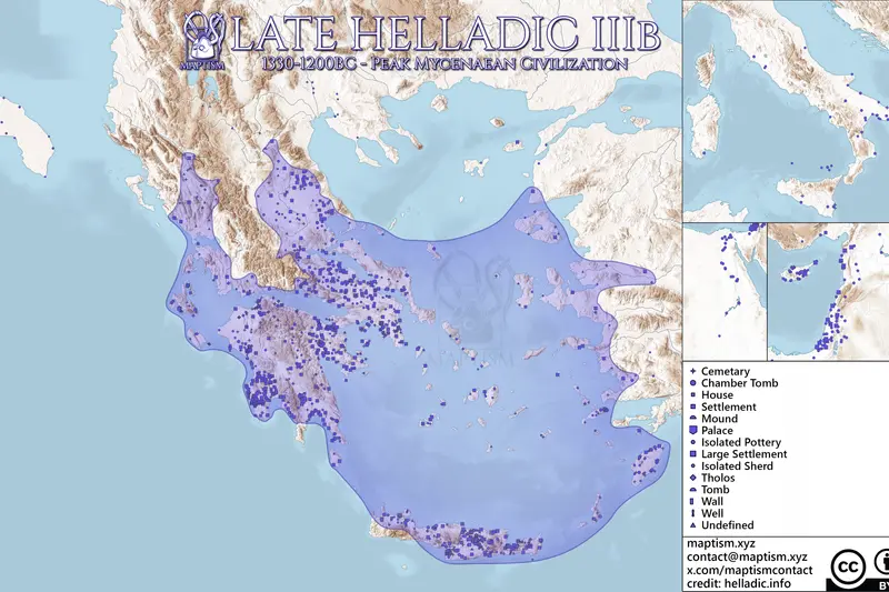 The Mycenaean Civilization and Greek Dark Ages | Maptism ...